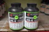 (2) Hodgdon HS-6 Pistol/Shotgun Powder, 1LB Containers