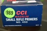 CCI Magnum Small Rifle Primers, No.450, 1000 Primers