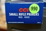 CCI Small Rifle Primers, No.400, 1000 Primers