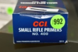 CCI Small Rifle Primers, No.400, 900 Primers