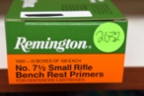 Remington No.7 1/2 Small Rifle Bench Rest Primers, For Centerfire Cartridges, 1000 Primers