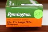 Remington No.9 1/2 M Magnum Rifle Primers, For Centerfire Cartridges, 1000 Primers