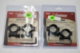 Traditions 1'' Alluminum Scope Rings, (1) Medium (1) High, Weaver Style, New In Box