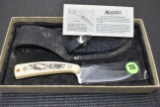 Schrade Scrimshaw Sharp Finger, 152, Leather Sheath, With Box