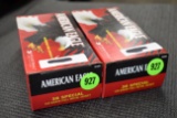 American Eagle .38 Special, 130 Grain Full Metal Jacket, 100 Rounds