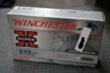 Winchester Super X 243 Win, 80 Grain, Jacketed Soft Point, 20 Rounds