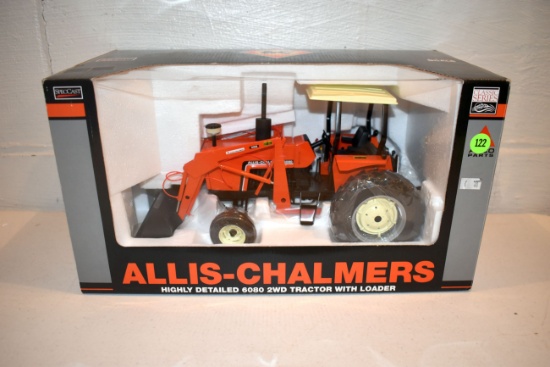 Spec Cast Allis Chalmers Highly Detailed 6080 2WD Tractor With AC 460 Loader, 1/16th Scale With Box