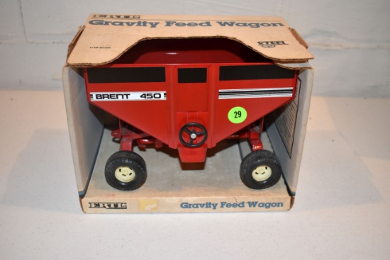 Ertl Brent 450 Gravity Feed Wagon, 1/16th Scale With Box, Box Is Stained