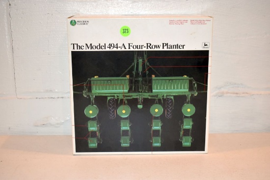 Ertl Precision Classics No.9 John Deere Model 494A 4 Row Planter, 1/16th Scale With Box, Markers Nee