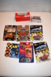 (8) Assorted Cars On Cards And Boxes, 1/64th Scale