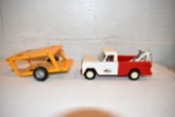 Nylint Metal Hauler Trailer, Structo Metal And Plastic Wrecker Truck