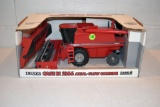 Ertl Case IH Axial Flow 2166 Combine With Corn And Bean Head, 1/32nd Scale With Box