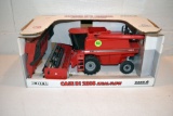 Ertl Case IH 2388 Axial Flow Combine With Corn And Bean Head, 1/32nd Scale With Box, Box Has Wear