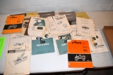 Large Assortment Of Massey Ferguson Operators Manuals For Lawnmowers, Assortment Of Sears Manuals