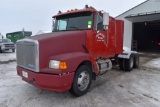 1994 White Volvo Semi Tractor, Integral Sleeper Cab, 3176 Cat Motor, 10sp, Unknown Miles, 22.5 Rubbe