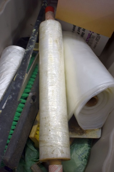 Tote Of Plastic Sheeting & Shrink Wrap