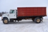 2001 International 4900, 6 Speed, DT466E Diesel, 257,967 Miles, 22.5 Rubber, 16’ Steel Box & Hoist,