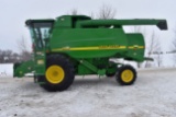 2000 John Deere 9450 Combine 2WD, 800/72R32 Single Front Tires, Like New, Chopper/Spreader, Mauer Bi