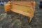 New/Unused 8' Snow Pusher, Metal Cutting Edge, Un