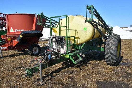 L-D 1000 Gallon Crop Sprayer, 60' Booms, Rinse Ta