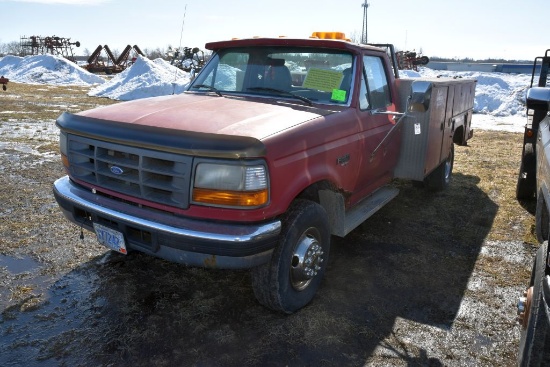 1996 Ford F-Super Duty F450 Truck, Knapheide 12'