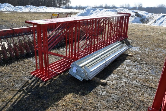 18' x 48" Pallet Racking 5 Uprights 18' Tall and