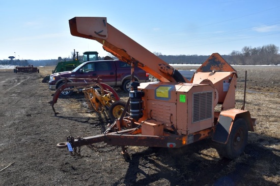 Asplundh Wood Chipper, Single Axle, 2218 Hours,