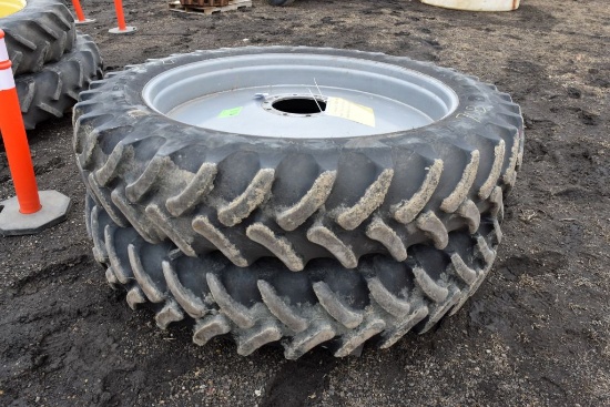 (2) Firestone 380/90R54 Rear Tires On Case IH 10
