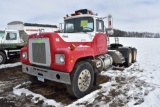 1973 Mack Model RS700L Day Cab Semi, Tandem Axle,