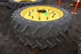 (2) Goodyear 380/90R50 Rear Tire On John Deere Ri