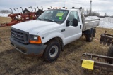 1999 Ford F350 Super Duty Pickup, 9' Aluminum Fla