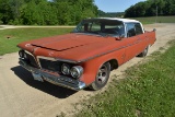 1962 Chrysler Imperial 4 Door Car, 12,179 Miles Showing, 413ci Engine Is Locked Up Is Complete Thoug