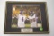 Framed Picture Of Brett Favre And Adrian Peterson MN Viking Celebration
