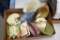 Porcelain Coo Coo Clock, McCoy Wall Planter, Planters