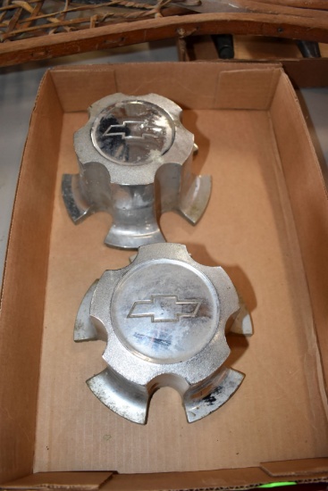 (2) Chevy Cast Steel Rally Wheel Centers