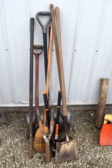 Assortment Of Forks And Shovels