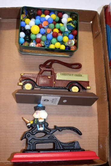 (2) Nut Crackers And Assortment Of Marbles