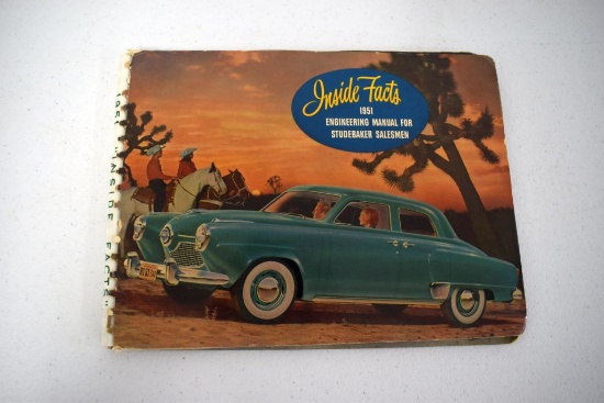 1951 Studebaker Salesman Catalog, Front Cover Is Loose