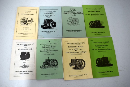 Reproduction Hit And Miss Engine, Internationals, Fairbanks Morse, Witte, Cushman, Manuals