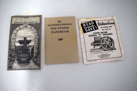 Pureless Catalog, McCormick Deering Gas Engine Handbook, John Deere E Manual