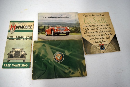 Austin Heely 100 Sales Catalog, Lasalle Sales Brochure, Viking Sales Brochure, Hupmobile Sales Catal