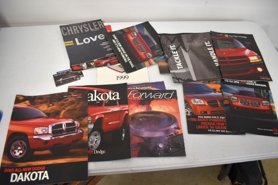 Assortment Of Dodge Sales Brochures From 90s And 2000s