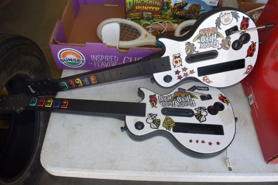2 Guitars For Guitar Hero For Wii, Tony Hawk Wii Skateboard