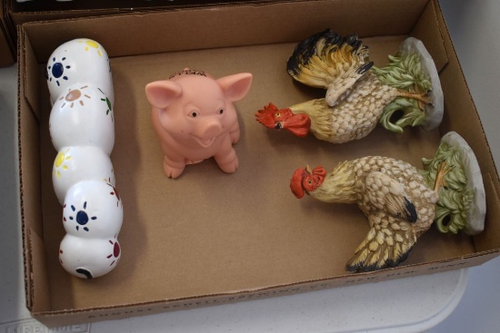 Wells Fargo Bank, Chickens, Caterpillar