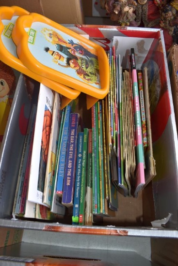 Assortment Of Childrens Books, Sesame Street Bookends
