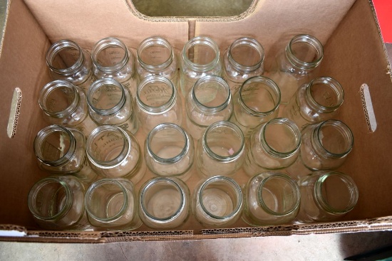 Box Of Mason Jars, Clear, 24