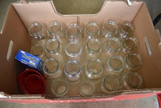 21 Assorted Sized Mason Jars