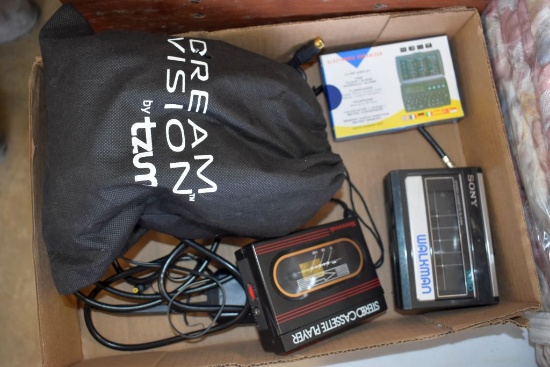 Dream Vision By Zoomy, Sony Walkman, News Week Stereo Cassette Player, Electronic Organizer