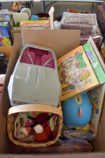 Barbie Corvette, Childrens Toys, Legos, My Little Pony, Large Piggy Bank, Doll Dishes, Playschool Pu
