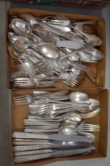 2 Flats Of Flatware